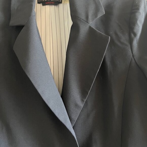 ALICE & OLIVIA Black Blazer Size S/P - Picture 2 of 6